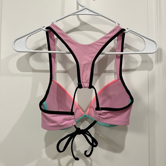 Xhilaration Racerback Color Block Bikini Top - Picture 2 of 4